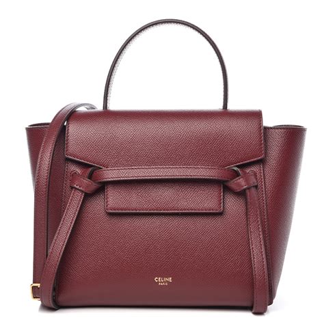 celine bag burgundy